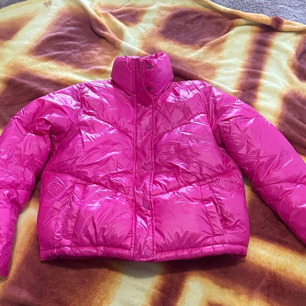 Hot Pink Puffer Jacket